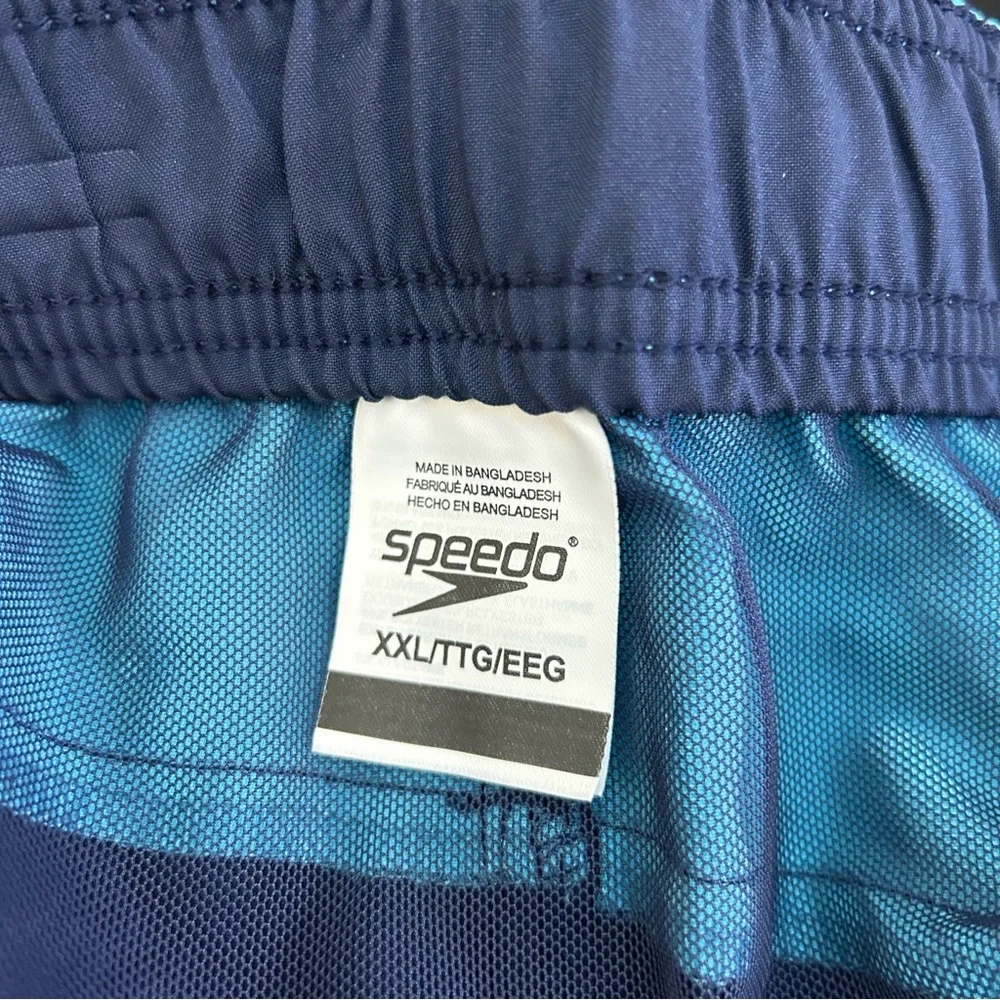 Speedo Redondo Edge 14” blue swim trunks size XXL